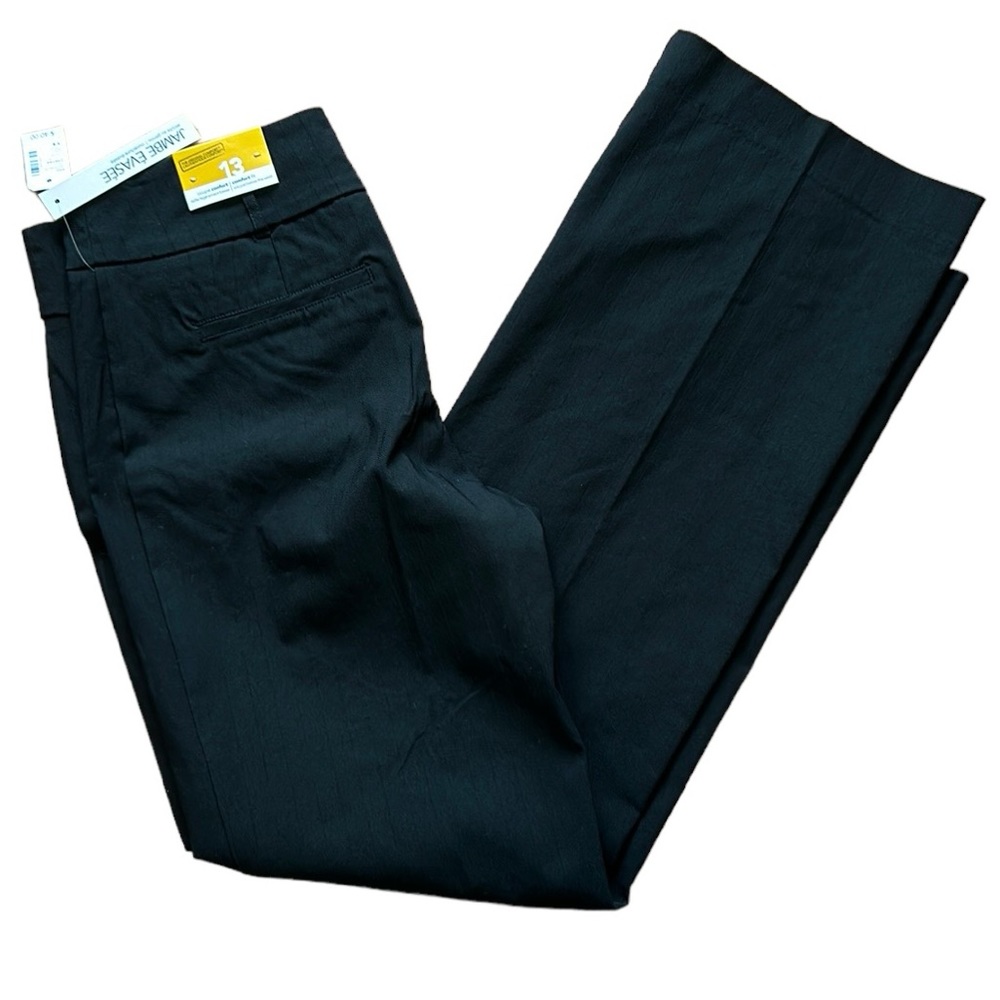 NWT Reitmans women’s dress pants size 13 black boot cut slim at knee comfort fit